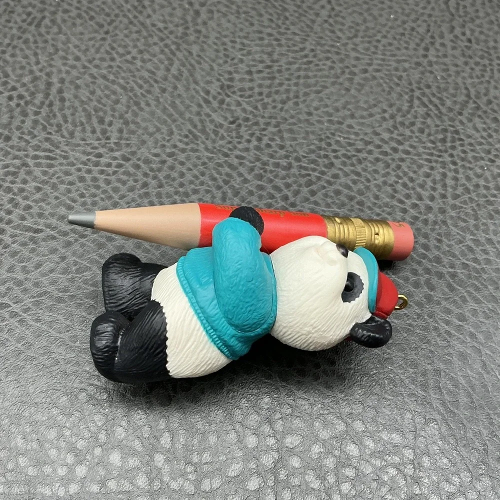 Vintage 1995 Hallmark Keepsake Super Sharp Son Panda Christmas Ornament Box